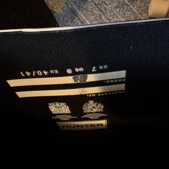 Hunter Black and Green Botanical Rainboots - Picture 3 of 3